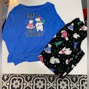Women’s Secret Treasures Pajamas PJ’s size 8-10 long sleeve